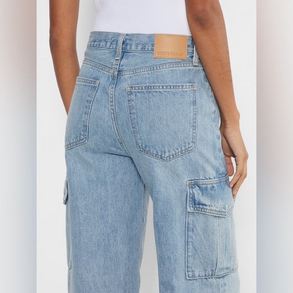 Denim Forum The Farrah Hi-rise Cargo Jean, Size 29 - Picture 6 of 16